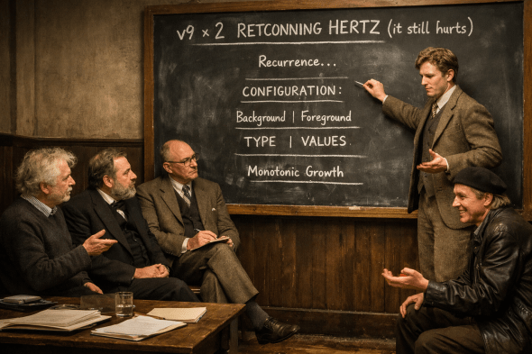Non-Narrative Café v18=v9 × 2: Retconning Hertz&nbsp;More
